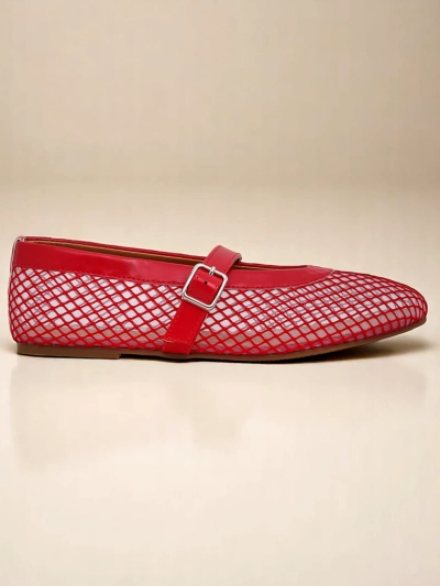 Royalfashion Damen-Ballerinas mit Cut-out und Riemchen Naommi