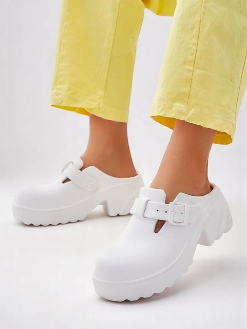 Royalfashion Жіночі гумові босоніжки на підборах Voxones