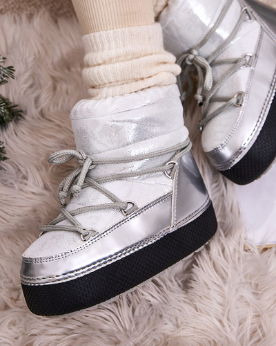 Royalfashion Damen-Schneestiefel zum Schnüren Yevnoie