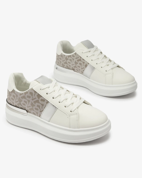 Біло-сріблясті жіночі спортивні кросівки Mlysio- Footwear