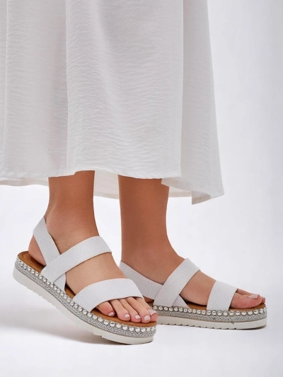 Royalfashion Damen Sandalen mit dekorativer Sohle Zindas
