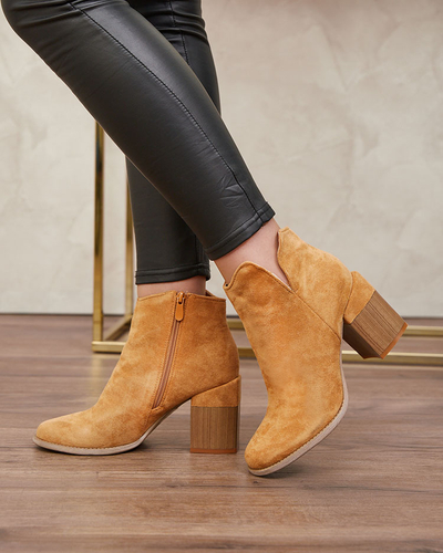 Royalfashion Camel Damen Teascir Stiletto-Stiefel