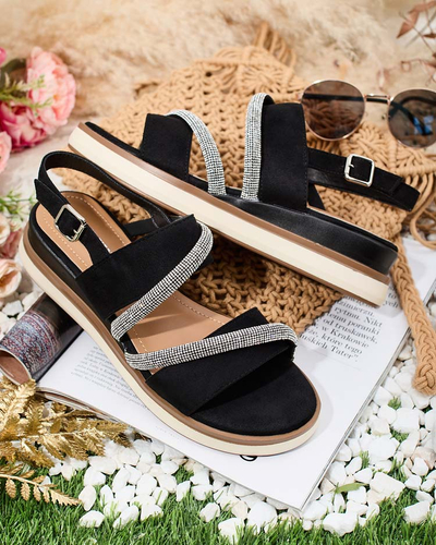 Royalfashion Damen Obissa Sandalen mit niedrigem Absatz