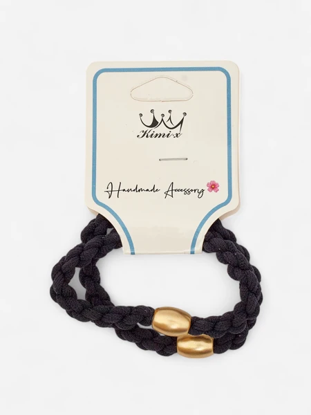 Royalfashion Set aus 2 geflochtenen Haargummis Plecessi