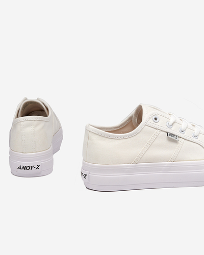 OUTLET Damenturnschuhe, ecrufarben, Colanti. Schuhwerk