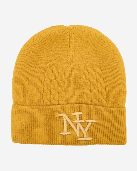 Royalfashion Mustard isolierte Damenmütze