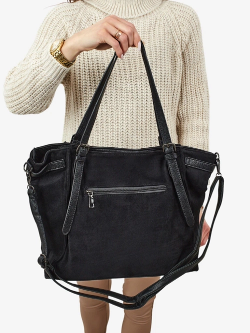 Жіноча сумка-шопер еко замшева Daville