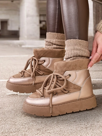 Royalfashion Damen Schnürschneestiefel Iniuc