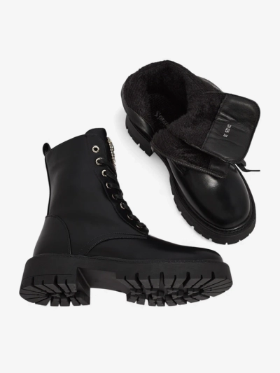 Luna Damenstiefel Schwarz Leder Elegant für den Herbst