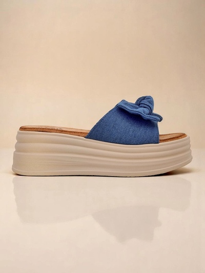 Royalfashion Damen Plateau-Slides Givan