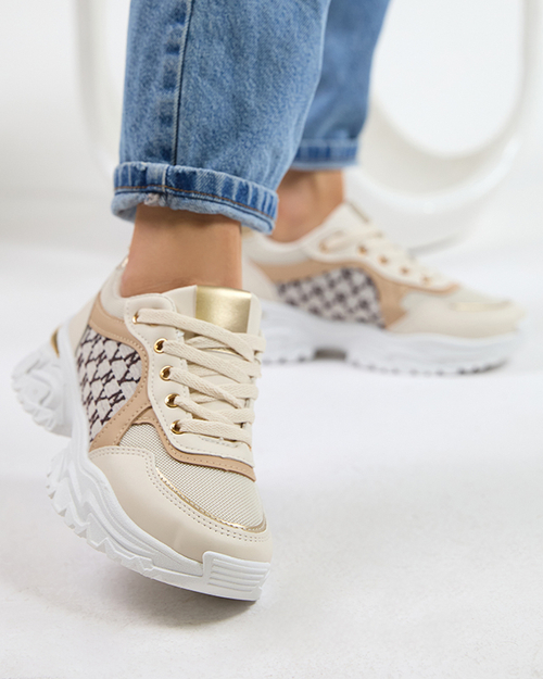 Бежеві жіночі кросівки Umikatu