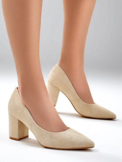 Royalfashion Damen Öko-Suede Absatzpumps Ugandes