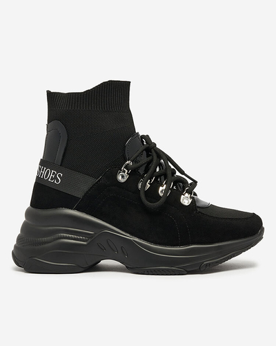 Royalfashion Damen schwarz isolierte Aleppo Sneaker