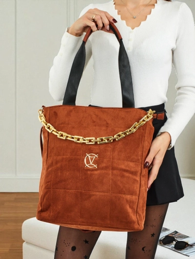 Damen Shopper Handtasche Öko-Wildleder Twilight Life