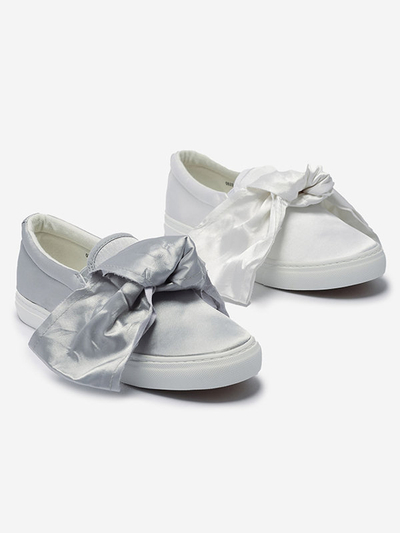 Білі жіночі сліпони з бантом Erous- Взуття