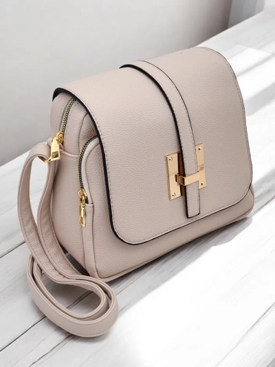 Royalfashion Vielseitige quadratische Handtasche aus Ökoleder