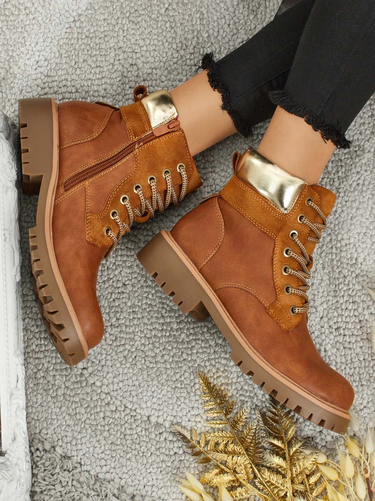 Damen Trapper Stiefeletten Maestroe