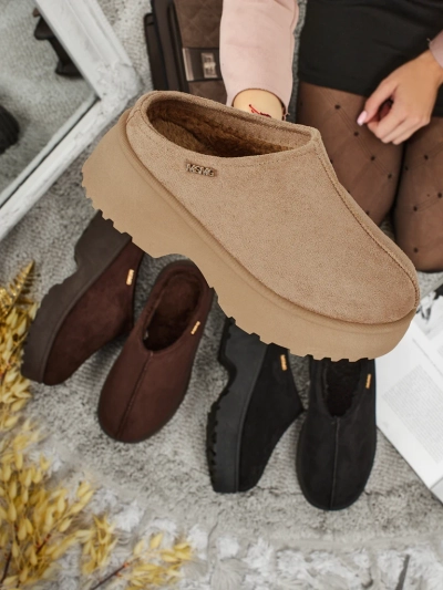 Kurze Damenstiefel a'la Schneestiefel mit Fell Noelina