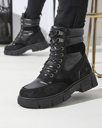 Schwarzer isolierter Damenstiefel Kasemi- Footwear