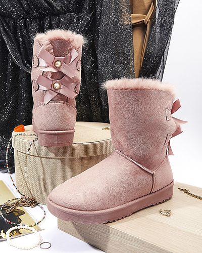 Pinke Damenstiefelette Izuni - Schuhe