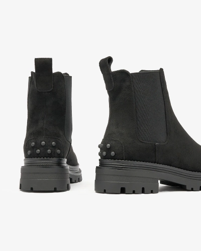 Royalfashion Schwarze isolierte Damenstiefel Comfy Walk