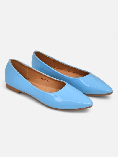 Royalfashion Damen Ballerinas aus patentiertem Kunstleder Aramiese