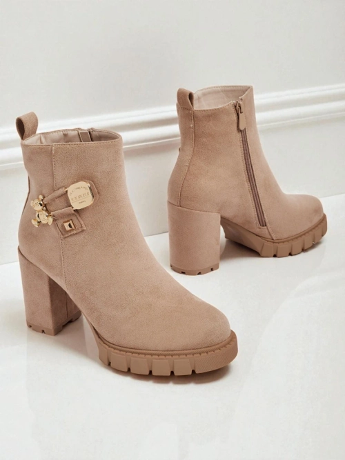 Ботильйони жіночі еко замшеві на підборах Bearr