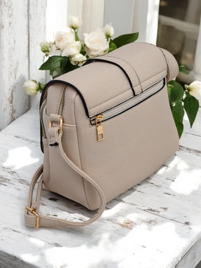 Royalfashion Vielseitige quadratische Handtasche aus Ökoleder