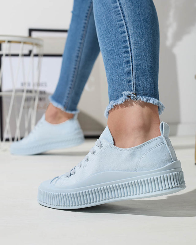 Hellblaue Damen Turnschuhe Dollof- Footwear