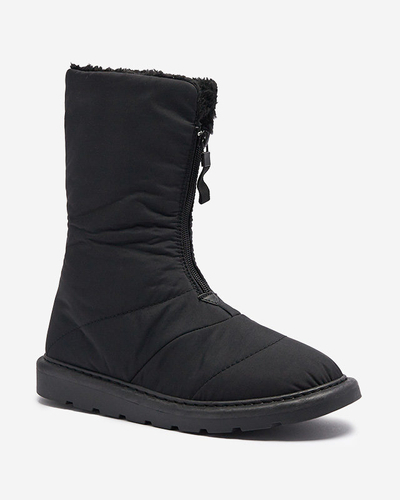 Schwarze Damenstiefel a'la Schneestiefel Tirigga- Footwear