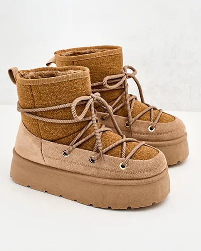 Royalfashion Damen-Schnürstiefel Filori