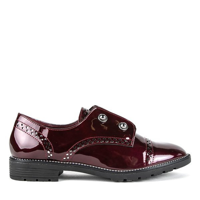 Flache Schuhe in Burgund Dark Crystal - Footwear