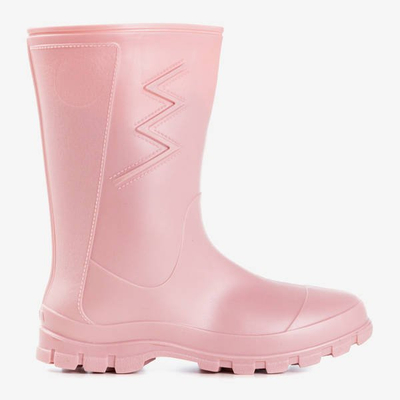 Матовий гумовий рожевий одяг з тканини Taif - Wellies 1