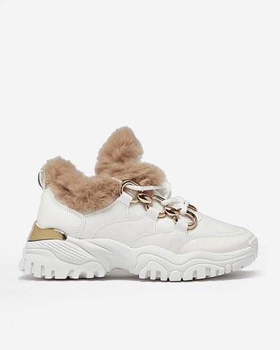 Жіночі утеплені кросівки Royalfashion White Carucca