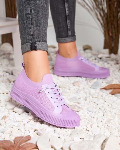 Royalfashion Фіолетові жіночі тканинні тенісні кросівки Lite Steps