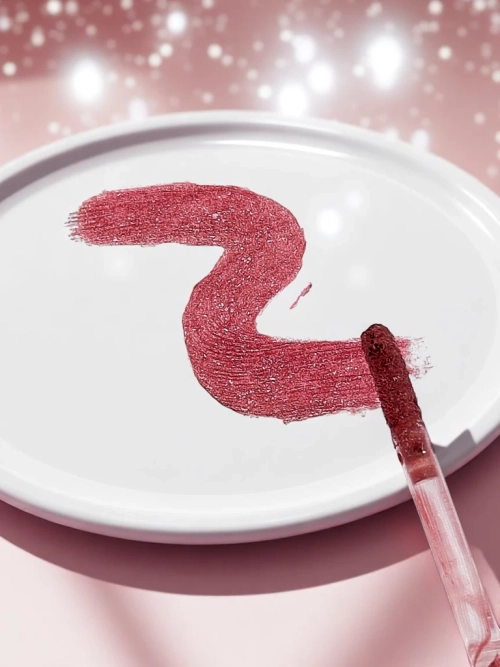 Блиск з блискітками та прозорий блиск 2в1 Fiercely Red