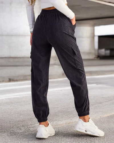 Royalfashion Women's Ribbed Pants