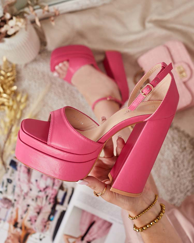 Royalfashion Damen High Post Tebate Pumps