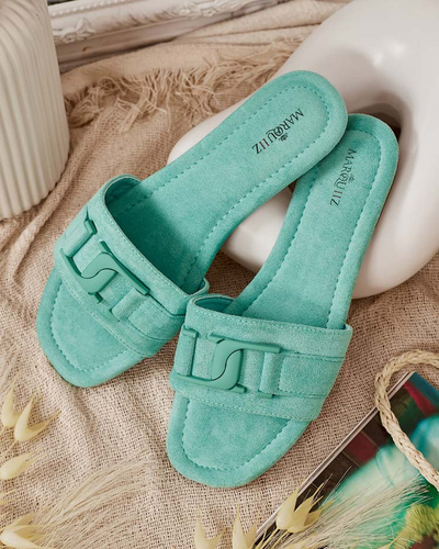 Royalfashion Mint Damen Flip-Flops mit Schnalle Rydr