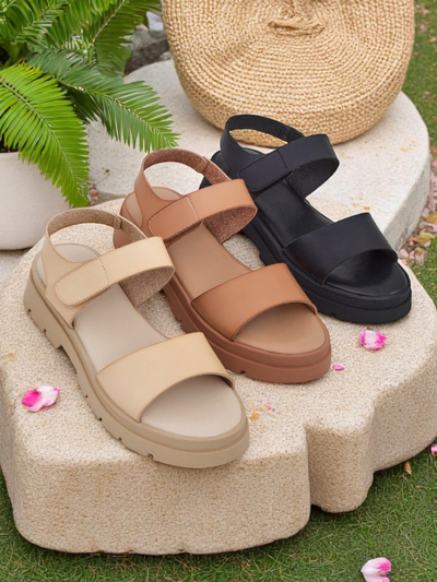 Royalfashion Damensandalen mit dickerer Sohle Otvanna