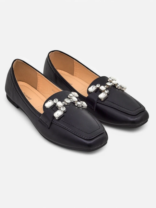 Royalfashion Жіночі мокасини з стразами Lecilla