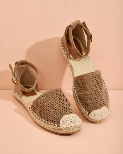 Royalfashion Damen Felle Espadrilles