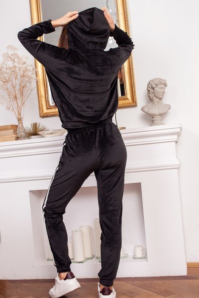 Schwarzes Trainingsanzug-Set für Damen - Kleidung