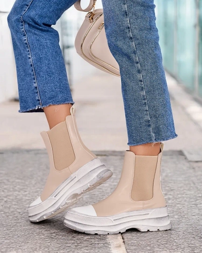 Royalfashion Damen Slip-On Stiefel Anerr