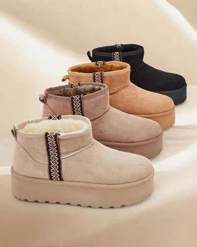 Royalfashion Kurze Schneestiefel für Frauen Haluzi