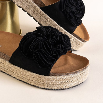Schwarze Damen-Plateau-Sandalen Kalisa - Footwear