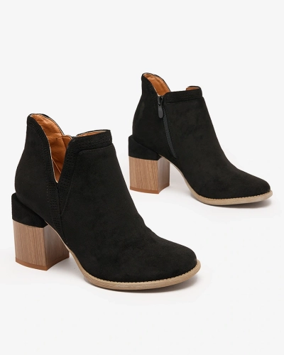 Royalfashion Schwarz Lemere Stiefel mit quadratischem Absatz