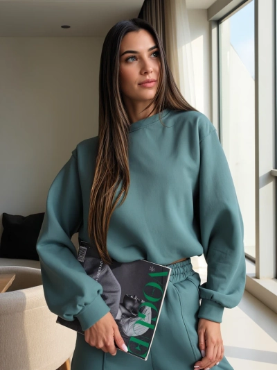 Royalfashion Baumwolle Damen Trainingsanzug Set