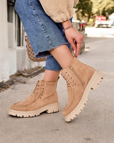 Royalfashion Damen Schnürstiefeletten Rullose