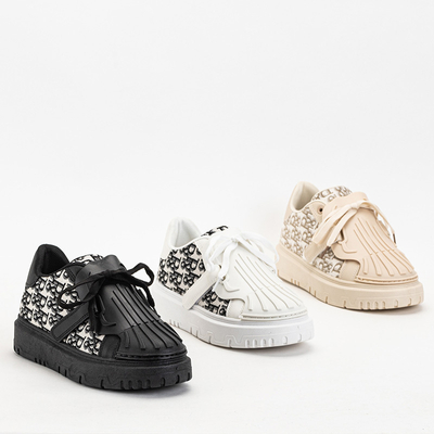 Weiße Sport-Sneaker für Damen mit Ibibis-Aufdruck - Schuhe